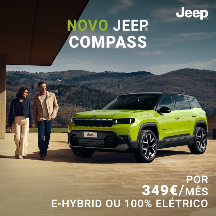 RENTING - NOVO JEEP COMPASS 100% ELÉTRICO desde 349€ / Mês * RENTING - NOVO JEEP COMPASS 100% ELÉTRICO desde 349€ / Mês *