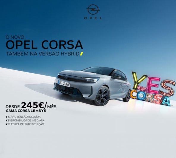 Opel Corsa Hybrid Leasys - Desde 245€/mês