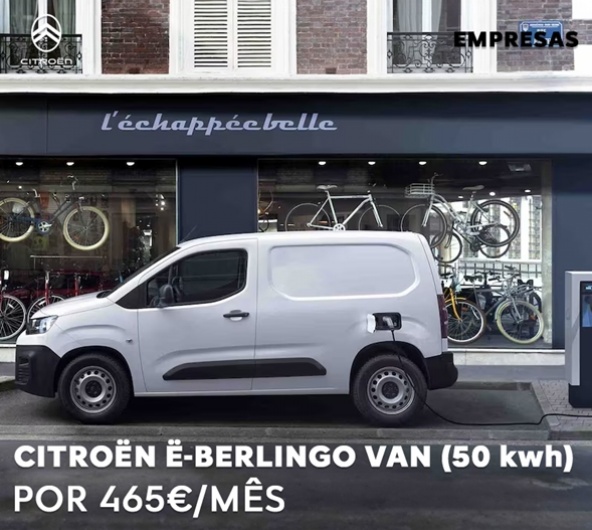 Citroen e-Berlingo Van Profissional - Por 465€/mês
