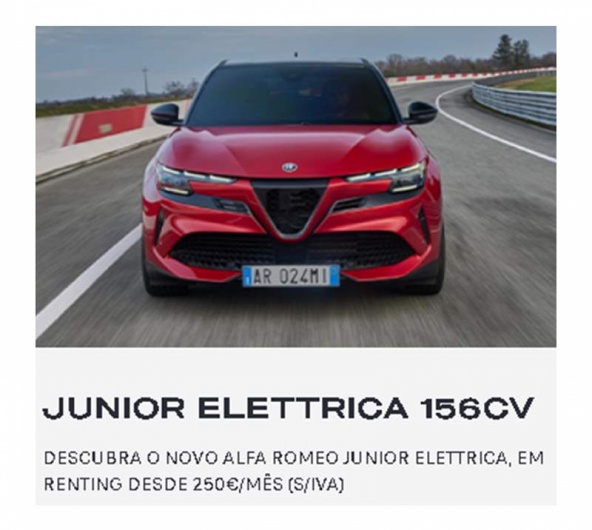 JUNIOR ELETTRICA 156Cv, EM RENTING PARA EMPRESAS DESDE 250�/M�S (S/IVA)*