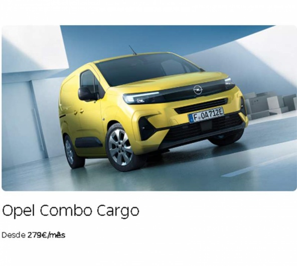 Opel Pro Days - Opel Combo Cargo Desde 279�/m�s