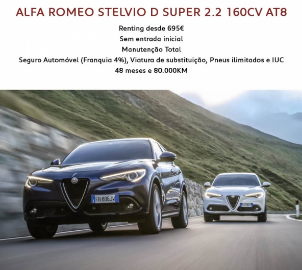 ALFA ROMEO STELVIO RENTNG 695€ ALFA ROMEO STELVIO RENTNG 695€