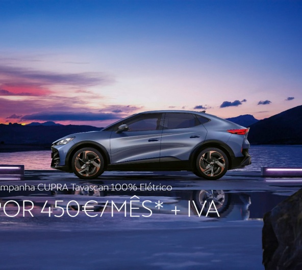 CUPRA TAVASCAN - 100 Eléctrico desde 450€ / Mês* + IVA CUPRA TAVASCAN - 100 Eléctrico desde 450€ / Mês* + IVA