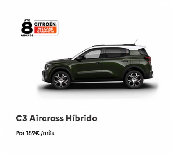 C3 Aircross H�brido Por 189� /m�s*