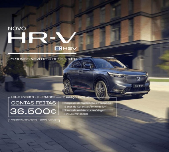 Novo Honda HR-V - Contas Feitas 36500€