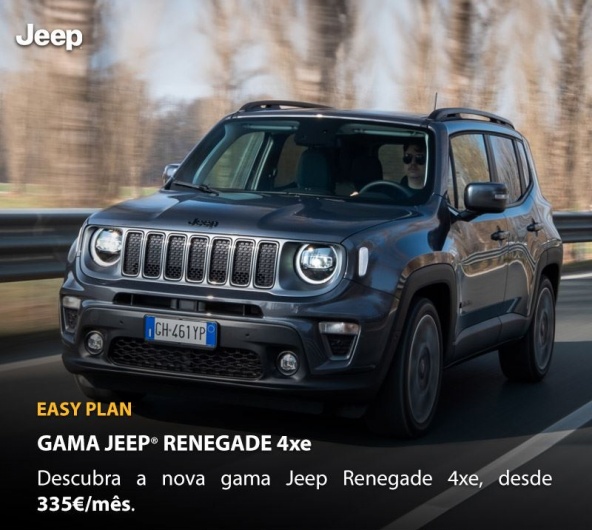 Jeep Renegade 4xe - Desde 335€/mês