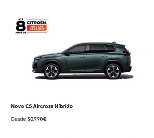 Novo C5 Aircross H�brido Desde 30.990�