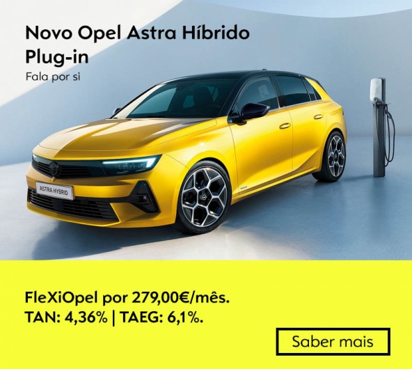 Novo Opel Astra Híbrido Plug-in - Por 279€/mês Novo Opel Astra Híbrido Plug-in - Por 279€/mês