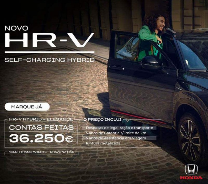 Novo Honda HR-V - Contas Feitas 36250€