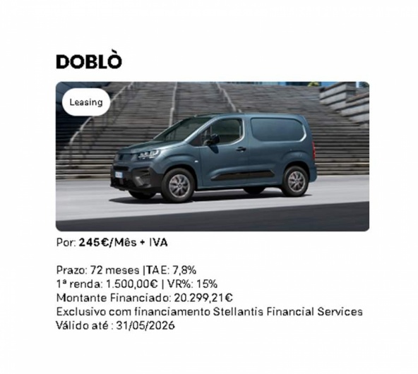Leasing DOBL� - Por: 245�/M�s + IVA