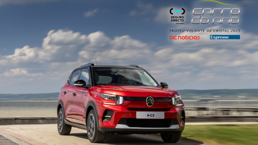 TROFU VOLANTE DE CRISTAL: NOVO CITRON C3  O CARRO DO ANO 2025 EM PORTUGAL
