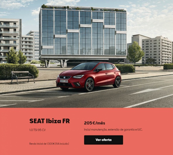 SEAT Ibiza - Easy Renting - 195€/mês SEAT Ibiza - Easy Renting - 195€/mês