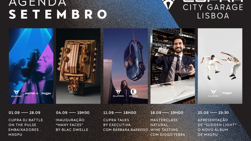 Entre vinhos, arte e msica eletrnica: setembro na CUPRA City Garage Lisboa