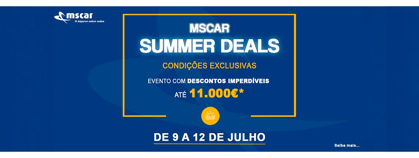 SUMMER DEALS MSCAR  DESCONTOS DE VERO IMPERDVEIS! 