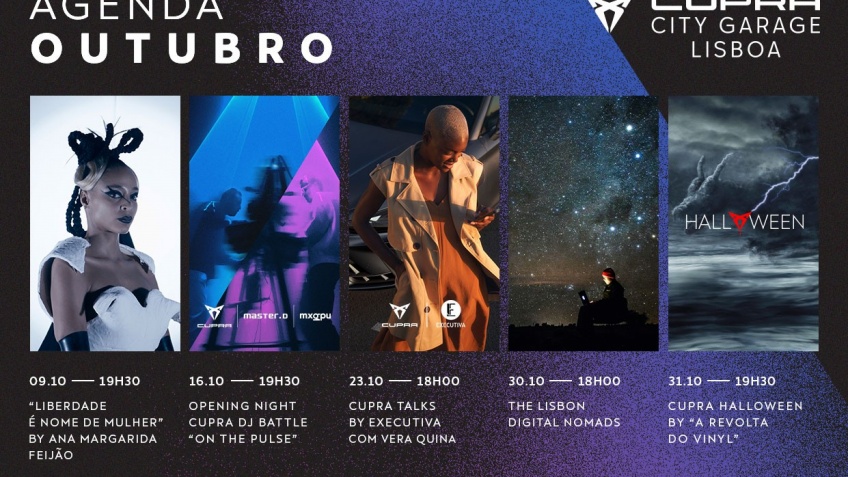 Outubro na CUPRA City Garage: liberdade, msica e mistrio no corao de Lisboa