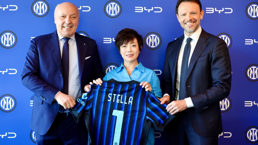 Grupo BYD  o parceiro automvel global do FC Internazionale Milano