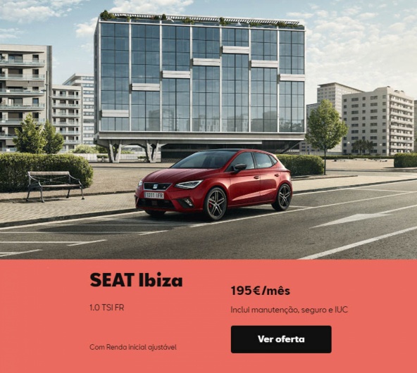 SEAT Ibiza - Easy Renting - 195€/mês SEAT Ibiza - Easy Renting - 195€/mês