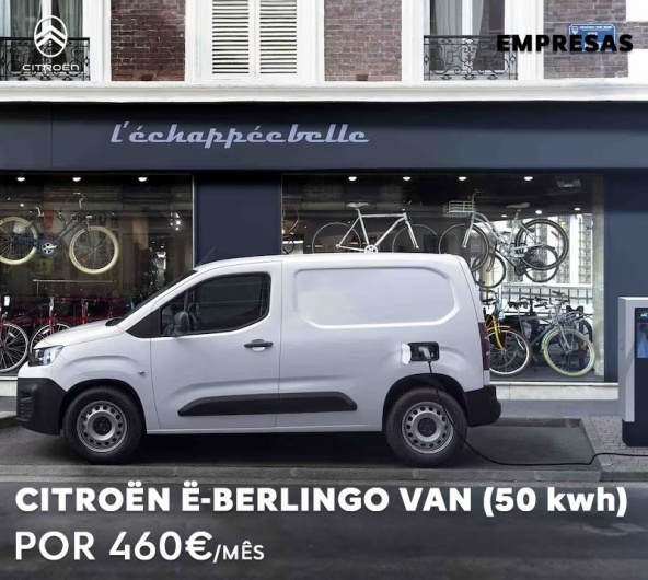 Citroen e-Berlingo Van Profissional - Por 460€/mês