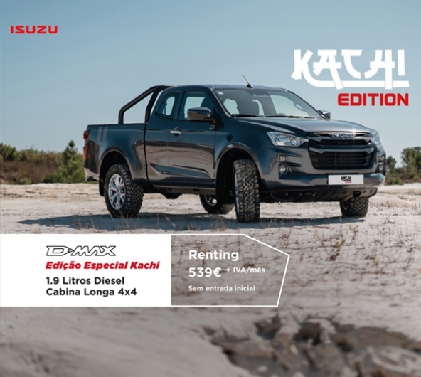 Isuzu D-Max Edição Especial Kachi - Renting 409€ + IVA