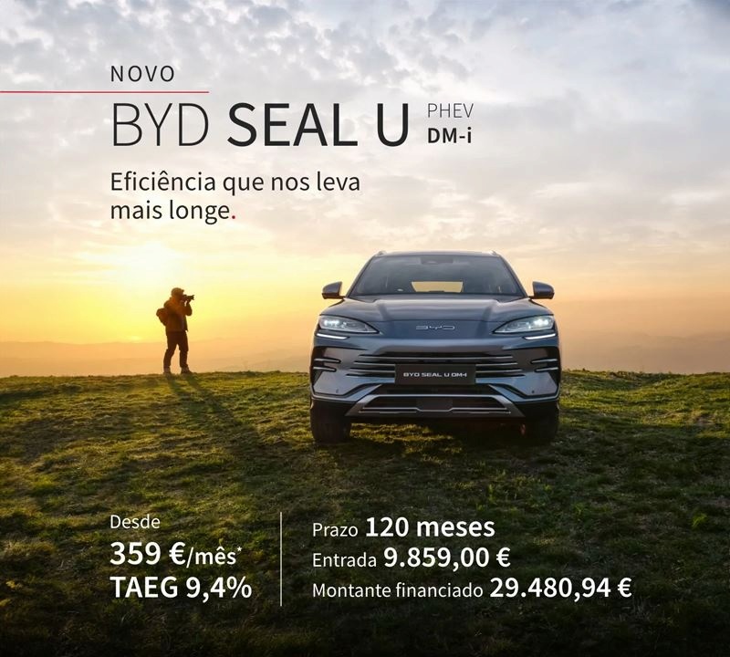 BYD SEAL U PHEV - Desde 359€/mês BYD SEAL U PHEV - Desde 359€/mês