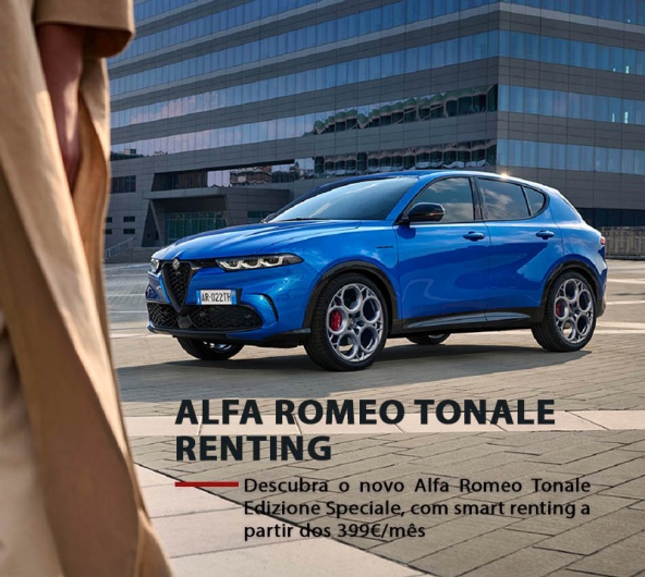 Alfa Romeo Tonale Renting - A partir de 399€/mês Alfa Romeo Tonale Renting - A partir de 399€/mês
