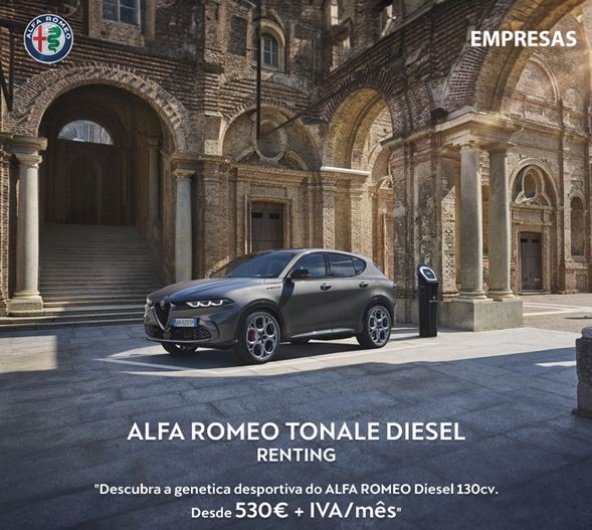 Alfa Romeo Tonale Diesel 130cv - Desde 530€/mês + IVA
