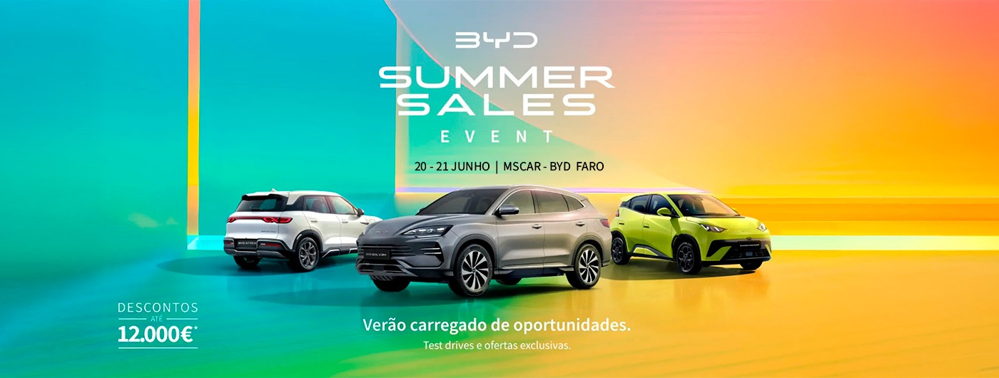 BYD SUMMER SALES - 20 e 21 de Junho