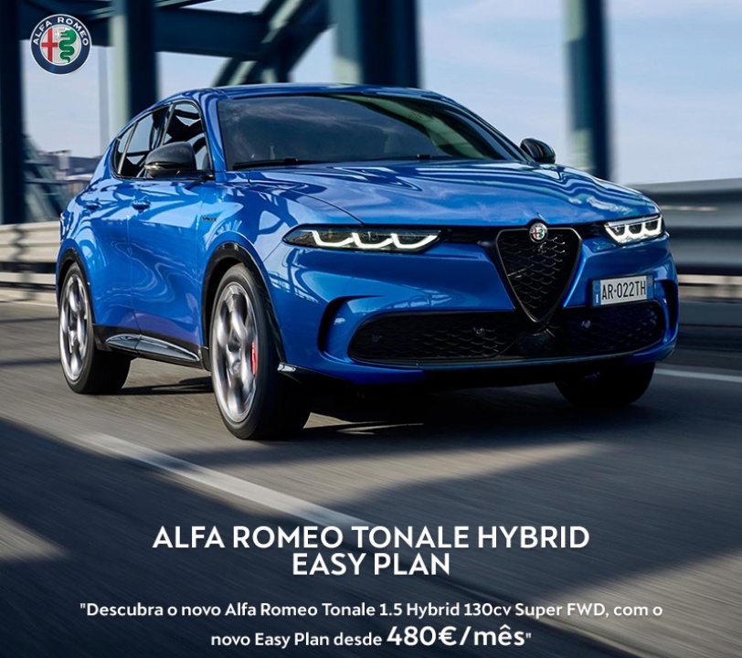 Alfa Romeo Tonale 1.5 Hybrid 130cv Renting - Desde 480€/mês