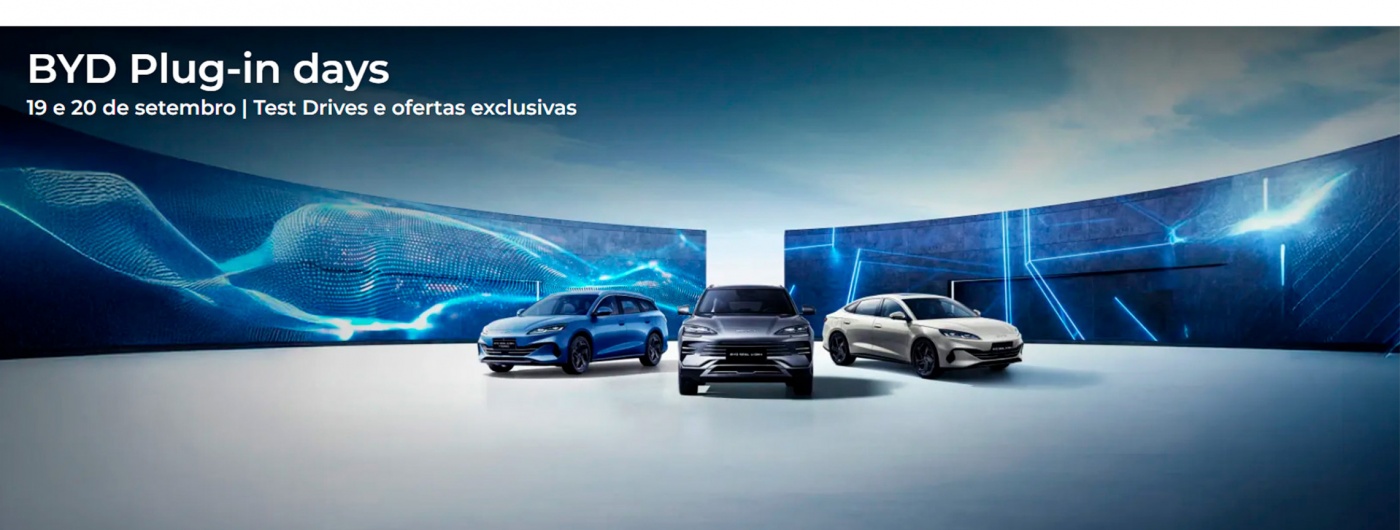 BYD Plug-in days 19 e 20 de setembro | Test Drives e ofertas exclusivas