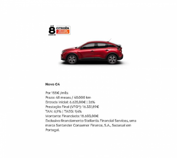 SIMPLY DRIVE - Novo C4 Por 155�/m�s