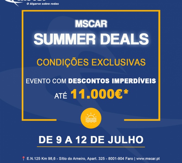 SUMMER DEALS MSCAR  DESCONTOS DE VERO IMPERDVEIS!