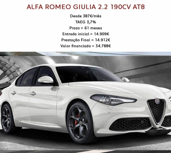 ALFA ROMEO GIULIA 2.2 190CV AT8 ALFA ROMEO GIULIA 2.2 190CV AT8