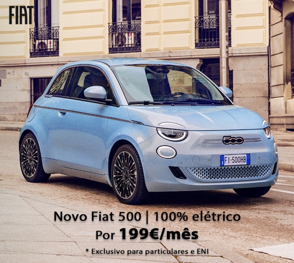 Novo FIAT 500 Cabrio 100% Elétrico