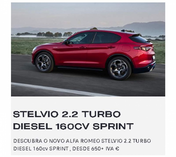 ALFA ROMEO STELVIO 2.2 TURBO DIESEL 160cv SPRINT , DESDE 650+ IVA �*