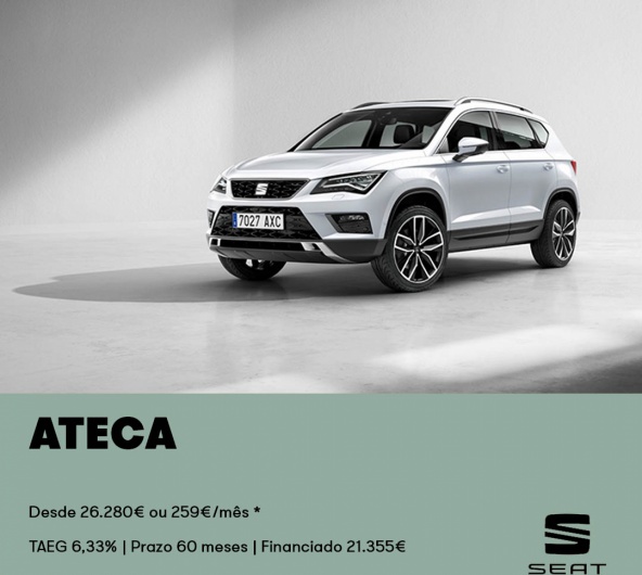 SEAT Ateca - Desde 259€/mês SEAT Ateca - Desde 259€/mês
