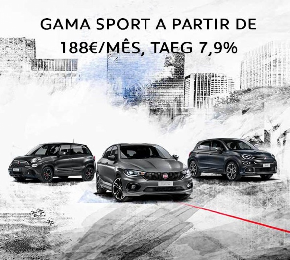 FIAT - Gama Sport a partir de 188€/mês FIAT - Gama Sport a partir de 188€/mês