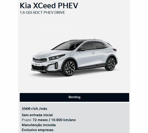 KIA XCEED PHEV para Empresas desde 356 + IVA / Ms*