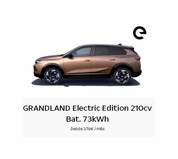 GRANDLAND Electric Edition 210cv Bat. 73kWh Desde 379� / m�s