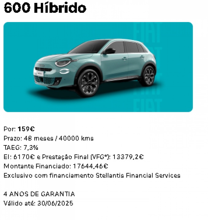 600 Híbrido Por: 159€ 600 Híbrido Por: 159€