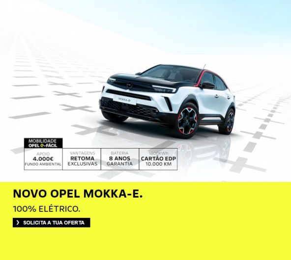 Novo Opel Mokka-e 100% Elétrico Novo Opel Mokka-e 100% Elétrico