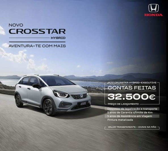 Novo Honda Crosstar Hybrid - Aventura-te com mais