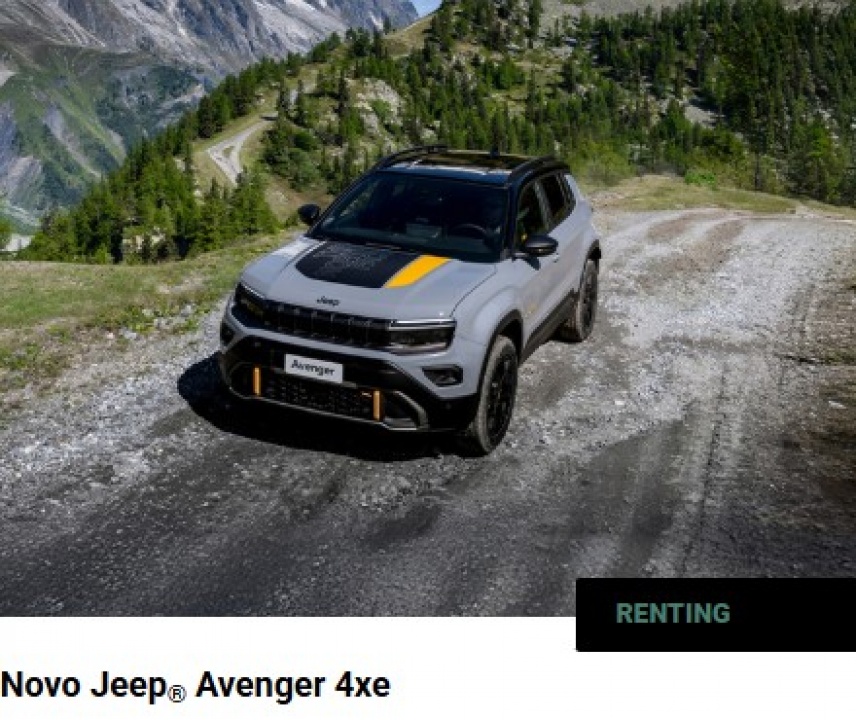 Novo Jeep® Avenger 4xe DESDE 199€/MÊS Novo Jeep® Avenger 4xe DESDE 199€/MÊS