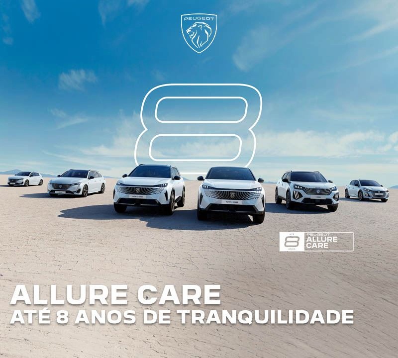 PEUGEOT ALLURE CARE - Até 8 anos de tranquilidade PEUGEOT ALLURE CARE - Até 8 anos de tranquilidade