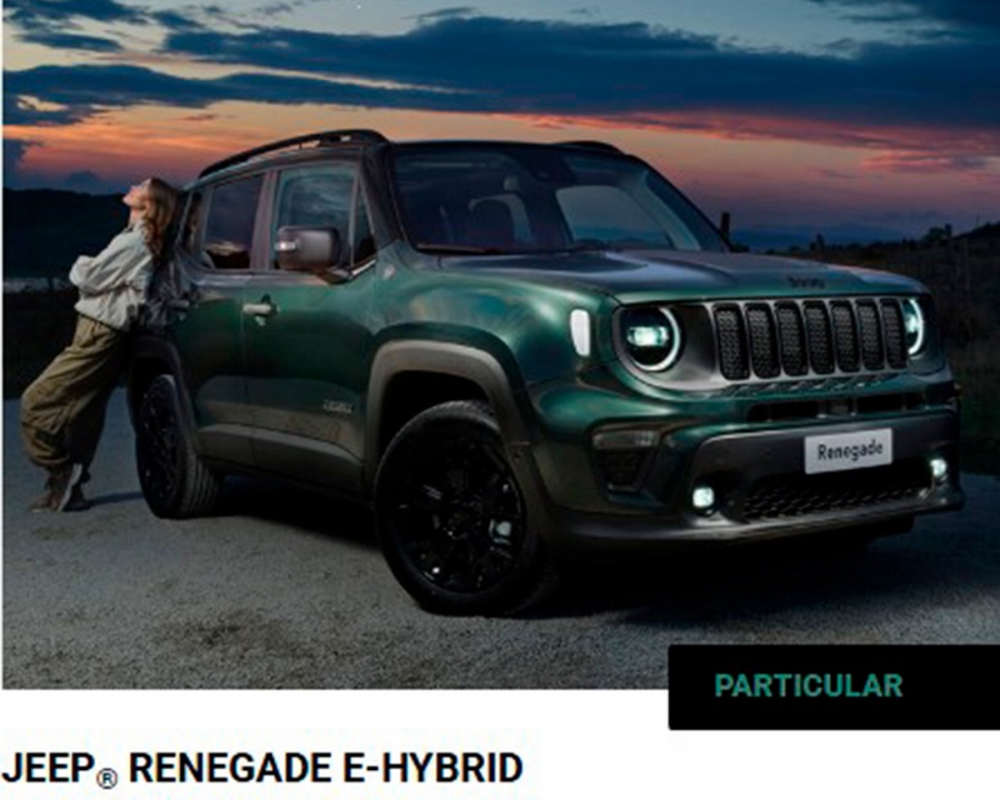 JEEP® RENEGADE E-HYBRID Por 310€ / Mês JEEP® RENEGADE E-HYBRID Por 310€ / Mês
