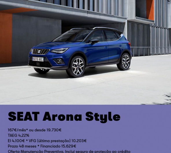 SEAT Arona - Desde 167€/mês SEAT Arona - Desde 167€/mês