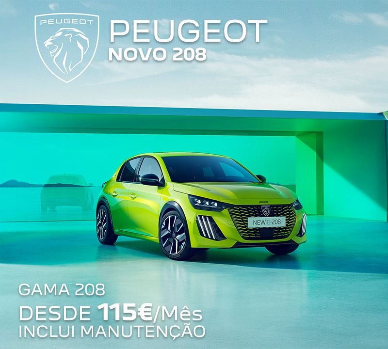 Novo Peugeot 208 - Desde 115€/mês