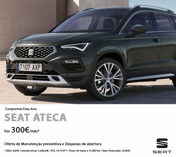 SEAT ATECA Easy Auto - Por 300€/Mês