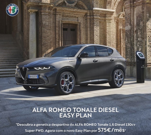 Alfa Romeo Tonale 1.6 Diesel 130cv Super FWD - Desde 575€/mês