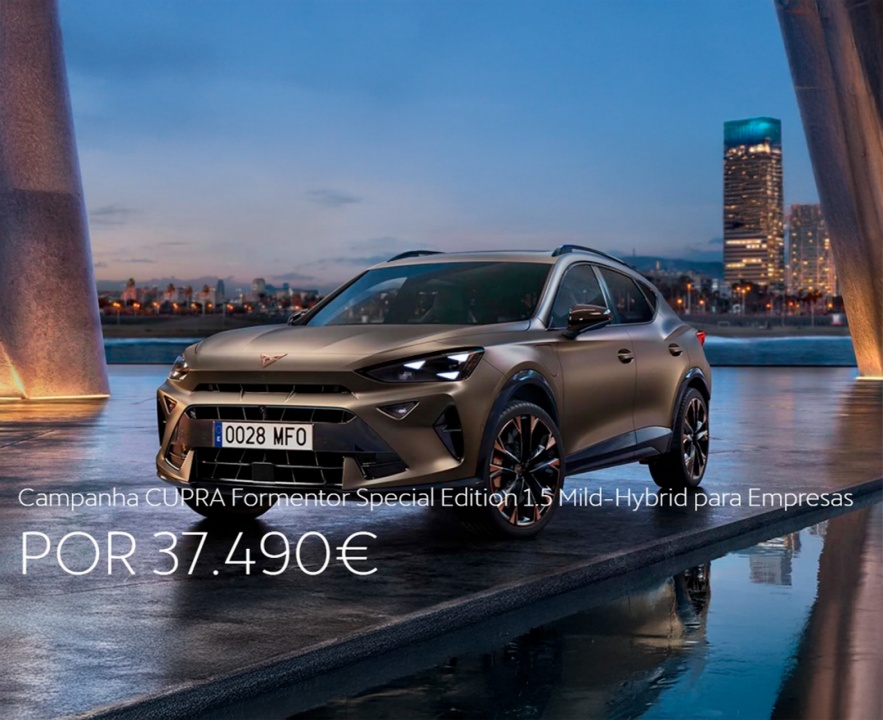 Campanha CUPRA Formentor Special Edition 1.5 Mild-Hybrid para Empresas Por 37.490€ Campanha CUPRA Formentor Special Edition 1.5 Mild-Hybrid para Empresas Por 37.490€