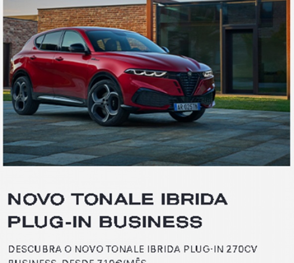 NOVO TONALE IBRIDA PLUG-IN 270CV BUSINESS, DESDE 710�/M�S